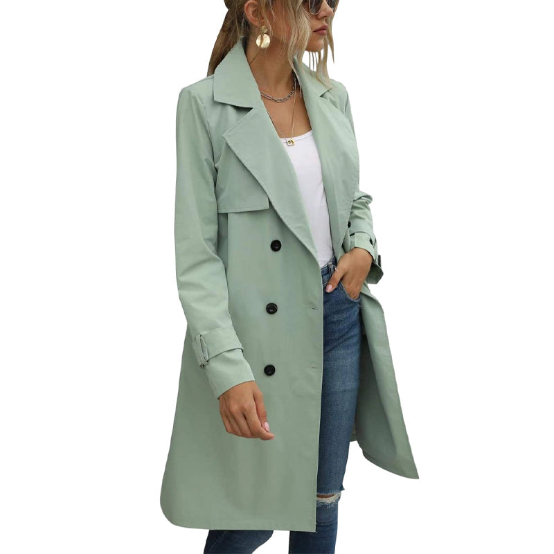 ✨ Tidlös Elegans För Hösten | Klassisk Dubbelknäppt Trenchcoat Med Perfekt Passform