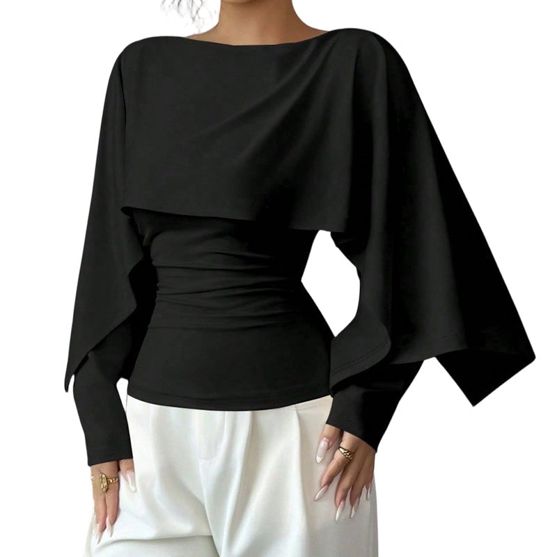 đHöstens exklusiva erbjudande|Damernas Elegant Stickad Cape Tröja â BekvĂ€m Höststil