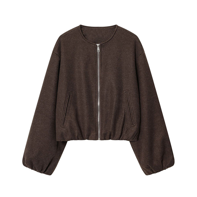 🍂Nya höstnyheter|Kort bomberjacka för kvinnor – Mjuk oversize passform med modern stil