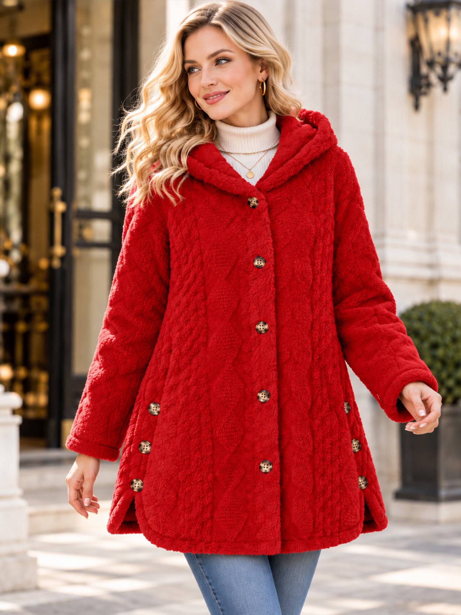 Huvtröja för damer – Mjuk och elegant stickad tröja🧥