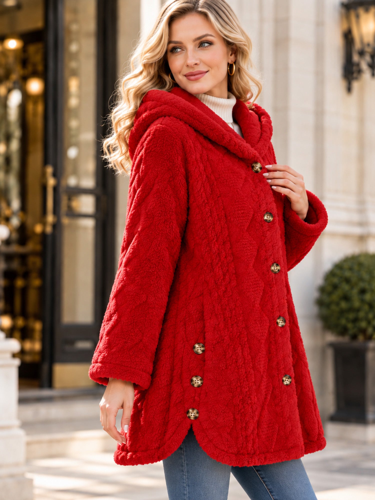 Huvtröja för damer – Mjuk och elegant stickad tröja🧥