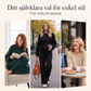 Avslappnad enfärgad topp och byxor med vida ben för dam, 2-delat set