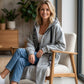 🍂Höstens exklusiva erbjudande · -50% | Damernas Långa Huvtröja – Modern Oversized Hoodie Jacka för Vardag, Shopping & Höstpromenader