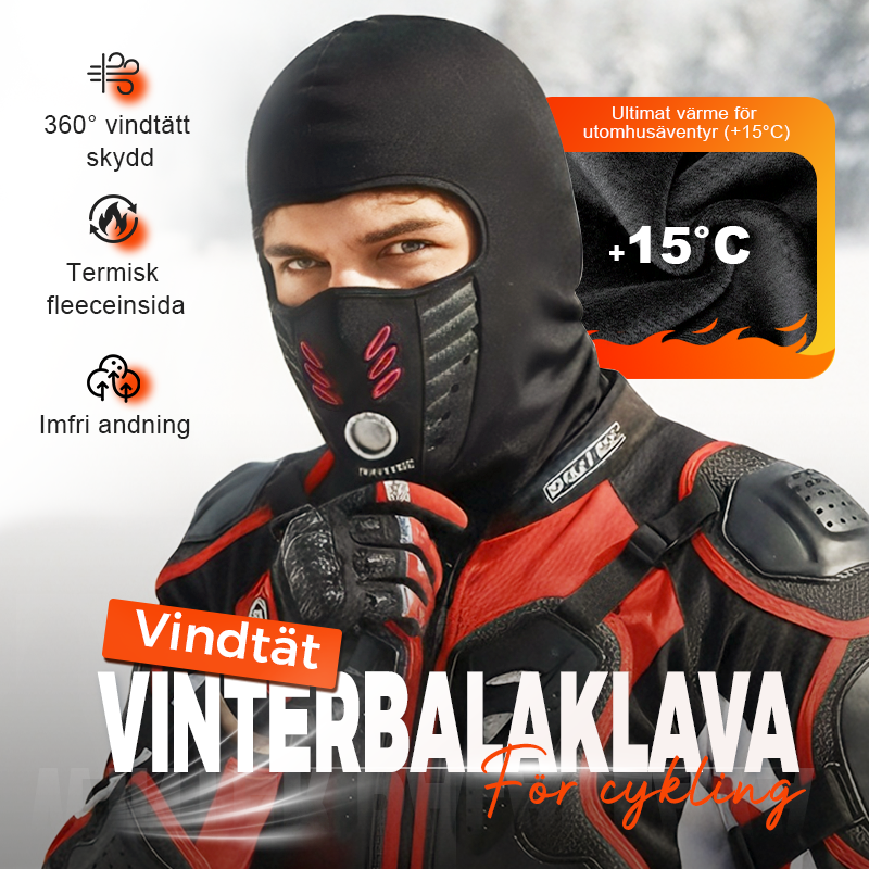 Vinterbalaklava Unisex – Vindskyddande Ansiktsmask med Fleecefoder