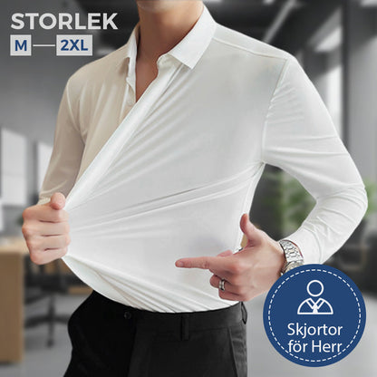 🎉NYHETER 2026✨Herrskjorta med BEHÖVER-INKE-STRYKAS®-teknologi