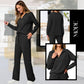 ⏳ Het erbjudande! |💖Dam Tvådelat Set med Långärmad Tröja & Vida Byxor – Elegant Casual Lounge Outfit