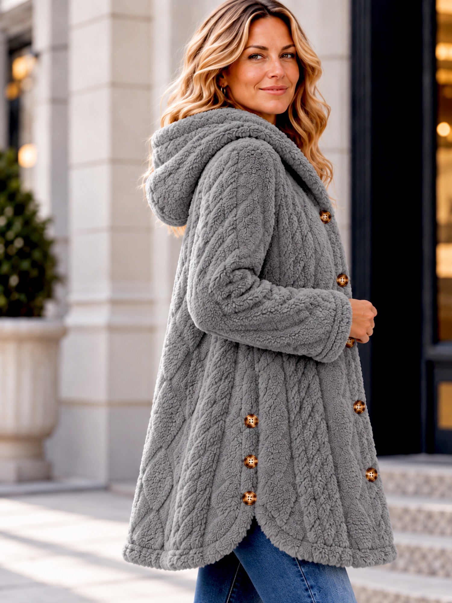 Huvtröja för damer – Mjuk och elegant stickad tröja🧥