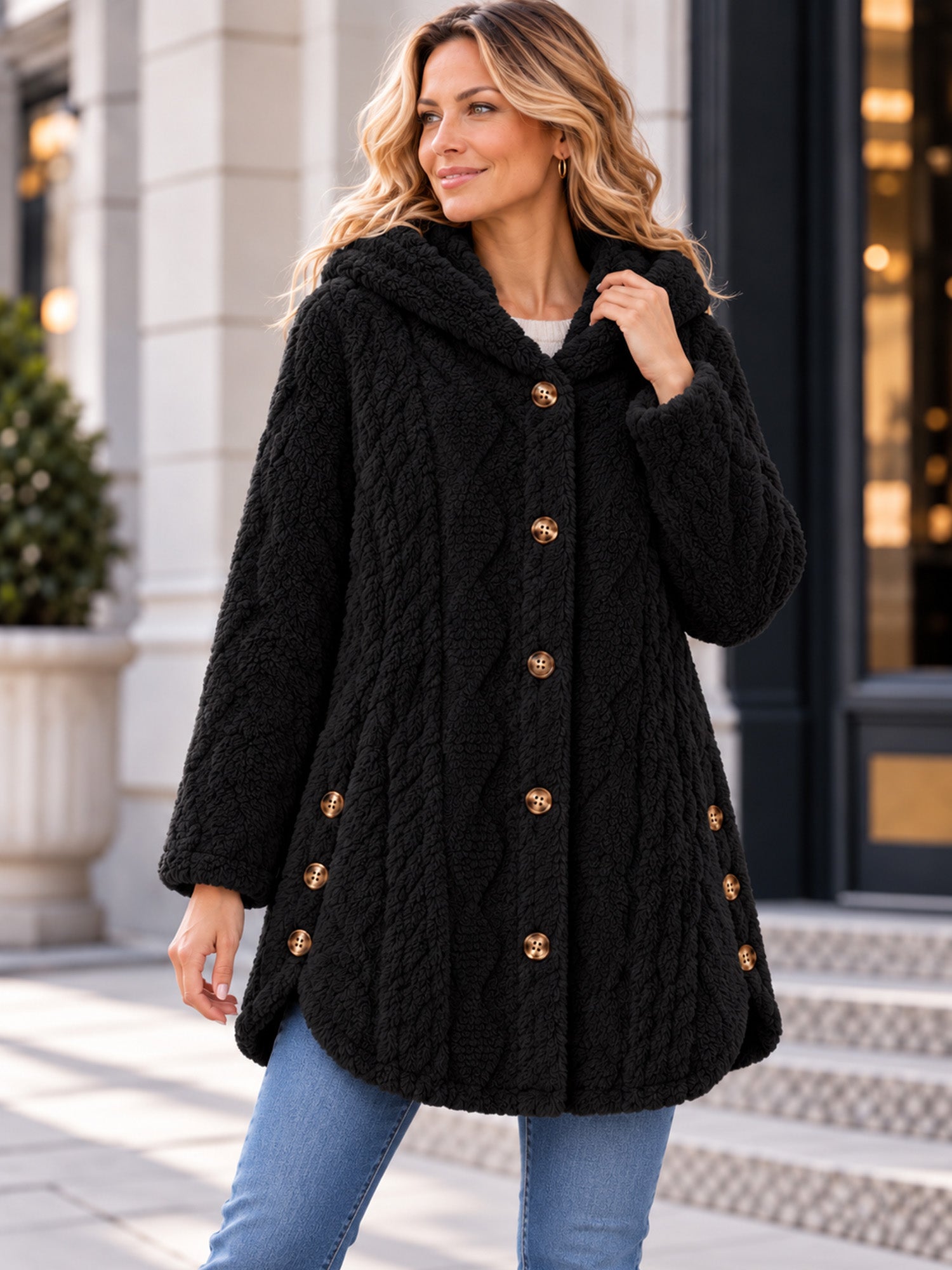 Huvtröja för damer – Mjuk och elegant stickad tröja🧥
