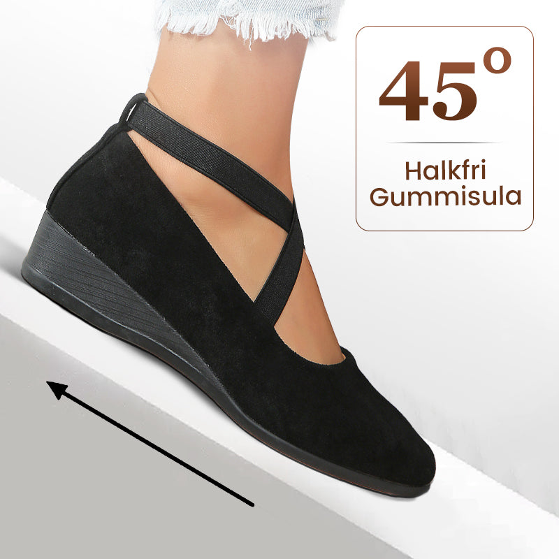 Bekväma Platta Skor Dam – Mary Jane-skor med Korsade Remmar