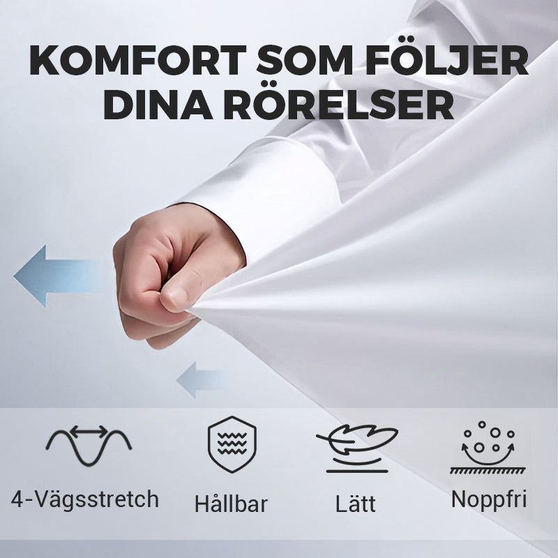 🎉NYHETER 2026✨Herrskjorta med BEHÖVER-INKE-STRYKAS®-teknologi