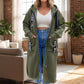 🍂Höstens exklusiva erbjudande · -50% | Damernas Långa Huvtröja – Modern Oversized Hoodie Jacka för Vardag, Shopping & Höstpromenader