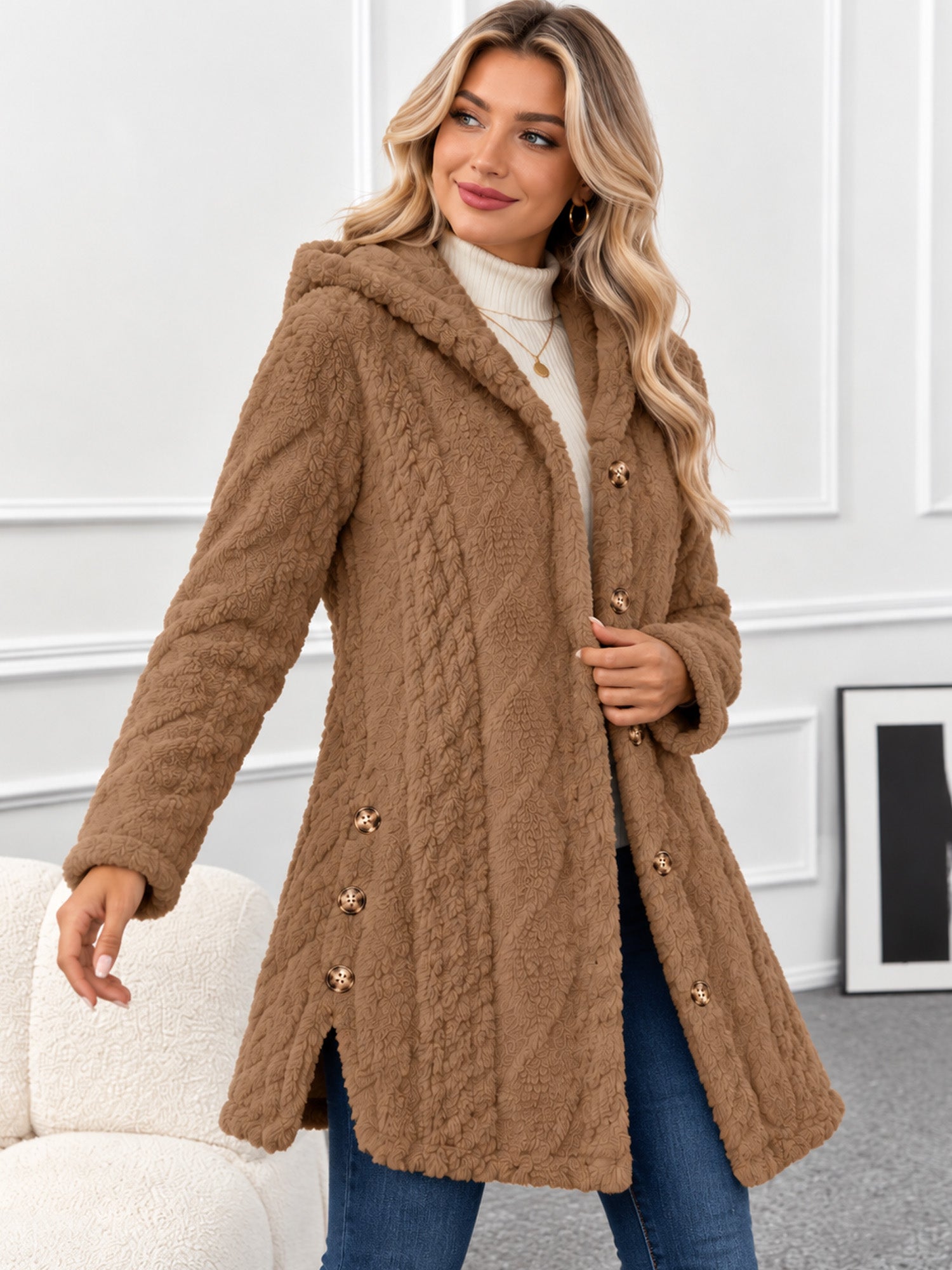 Huvtröja för damer – Mjuk och elegant stickad tröja🧥