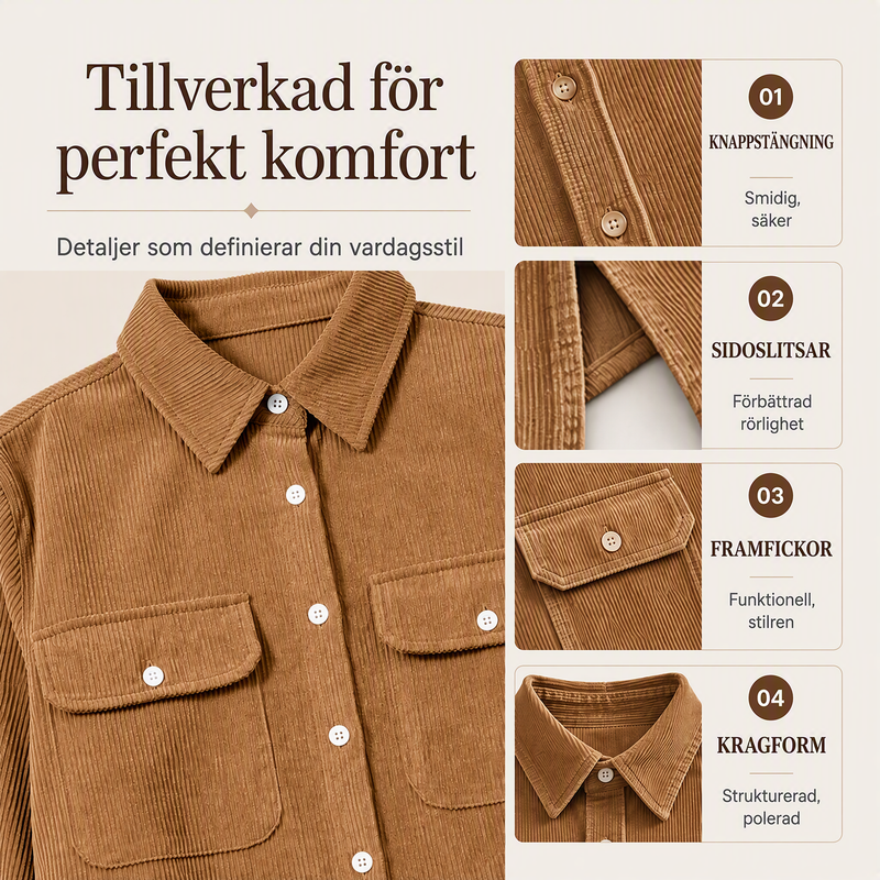 🍂Nya höstnyheter|Elegant Skjortklänning för Dam – Tidlös Stil & Mjuk Komfort för Hösten