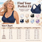 Women’s wire-free bra with wide shoulder straps – Soft and comfortable