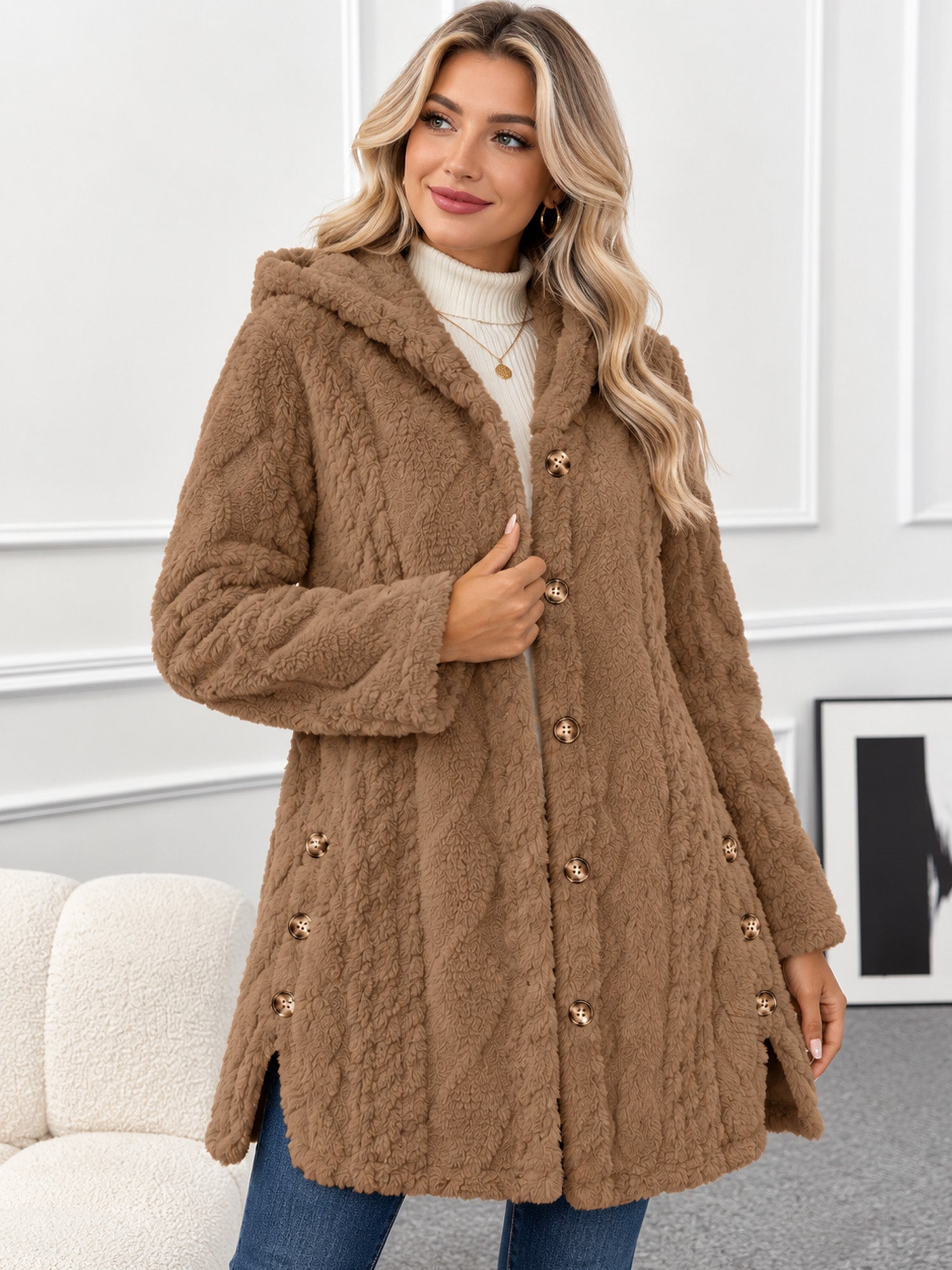 Huvtröja för damer – Mjuk och elegant stickad tröja🧥
