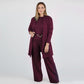 🍂Nya höstnyheter|💞Elegant 3-delat set med lång kofta, topp och byxor💞
