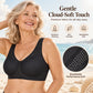 Women’s wire-free bra with wide shoulder straps – Soft and comfortable