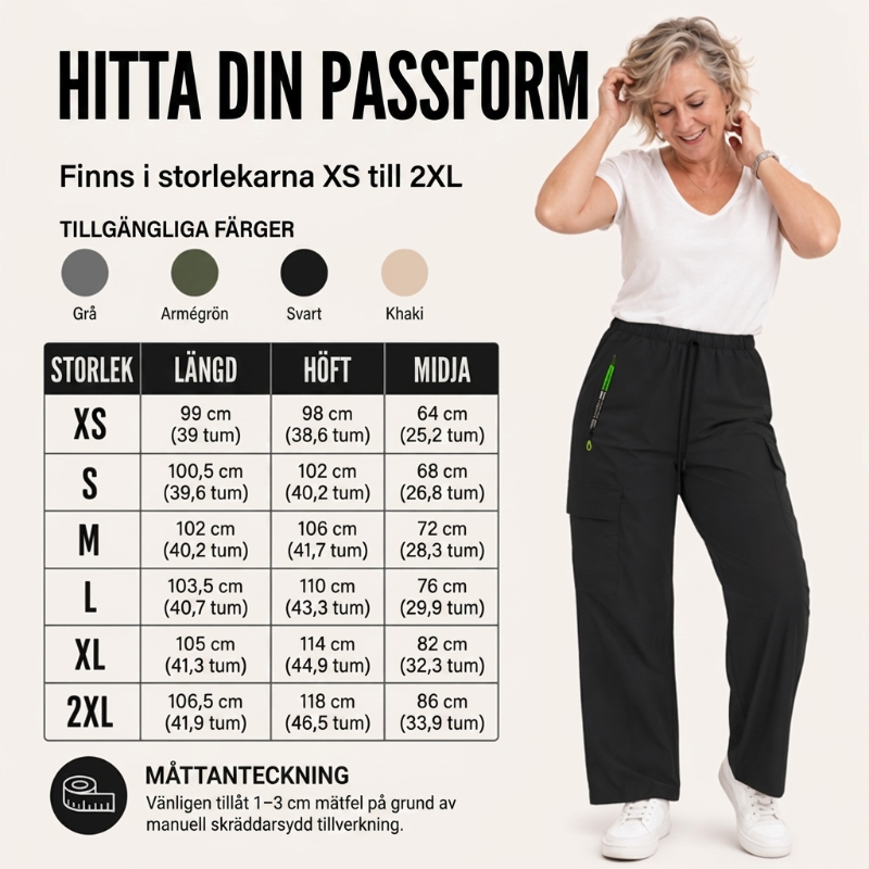 👖 BEGRÄNSAD TID: 50 % RABATT! |Bekväma cargobyxor för kvinnor – avslappnad passform för vardag och fritid