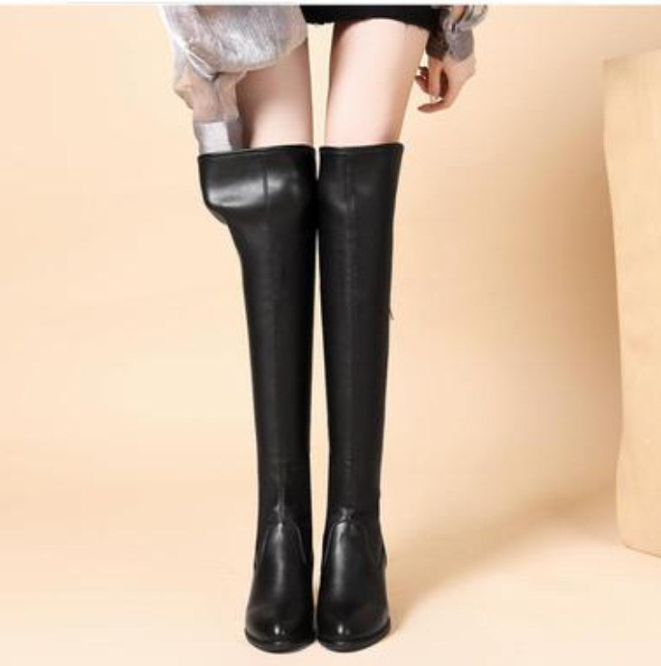 ⏳ Het erbjudande! |Över Knä-Stövlar för Kvinnor – Mjuka Stretchboots med Elegant Passform