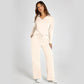 ⏳ Het erbjudande! |💖Dam Tvådelat Set med Långärmad Tröja & Vida Byxor – Elegant Casual Lounge Outfit