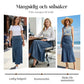💃 A-linjeformad maxikjol i denim – ger en längre och smalare silhuett