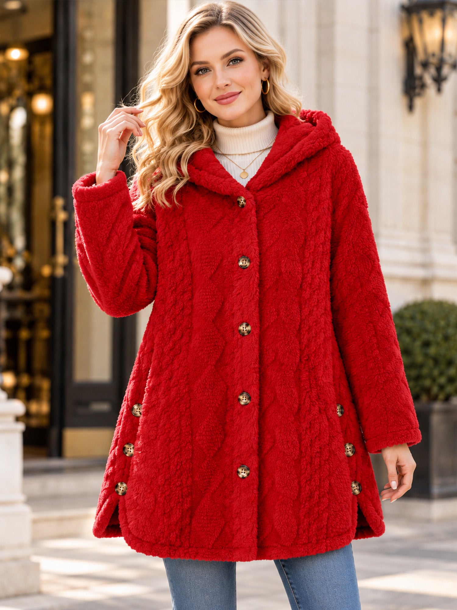 Huvtröja för damer – Mjuk och elegant stickad tröja🧥