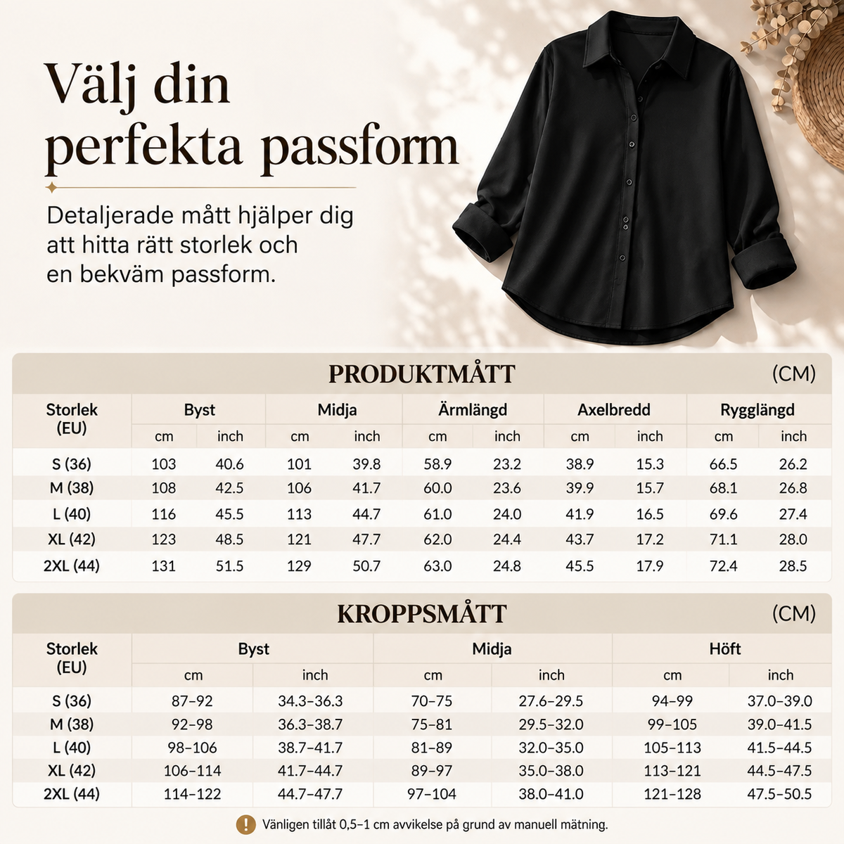 Kvinnor Elegant Casual Långärmad Button Up Blus