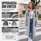 🍂Höstens exklusiva erbjudande · -50% | Damernas Långa Huvtröja – Modern Oversized Hoodie Jacka för Vardag, Shopping & Höstpromenader