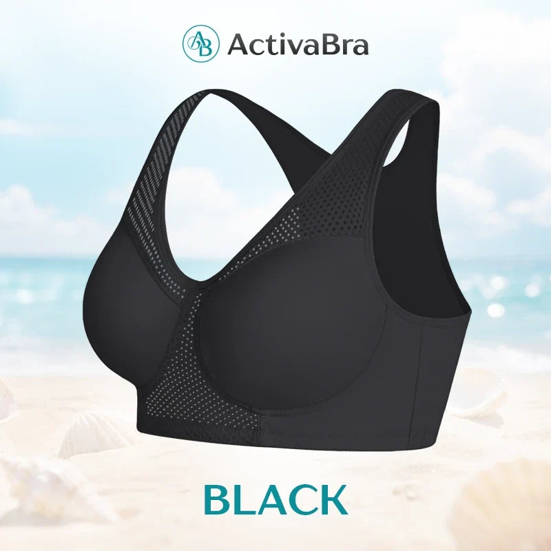 Women’s wire-free bra with wide shoulder straps – Soft and comfortable