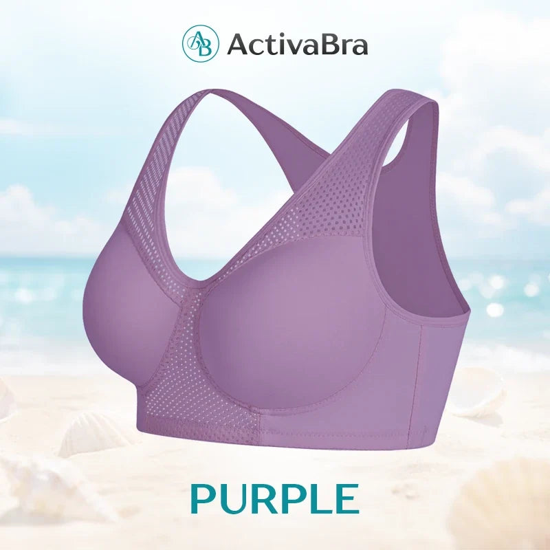 Women’s wire-free bra with wide shoulder straps – Soft and comfortable