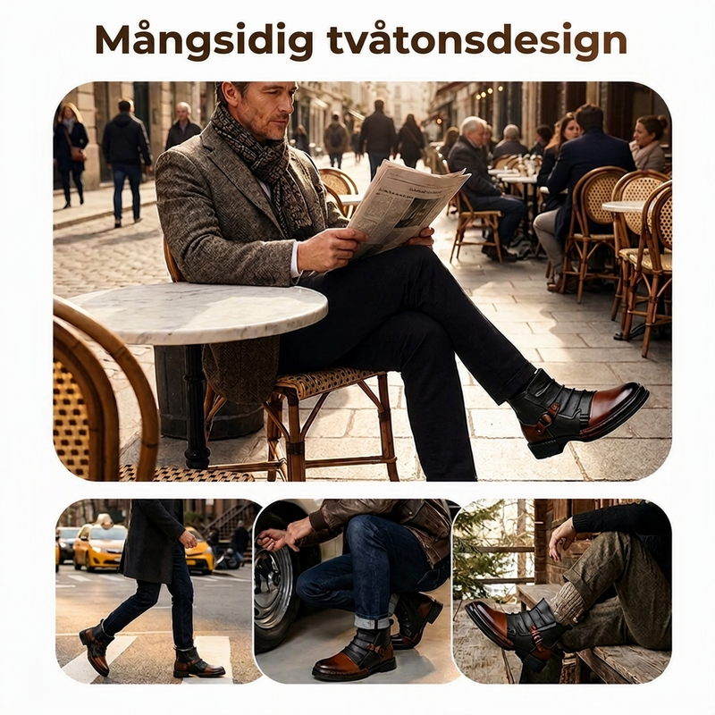 Nyhetserbjudande✨|Klassiska herrboots med dragkedja – tidlös stil och bekväm passform