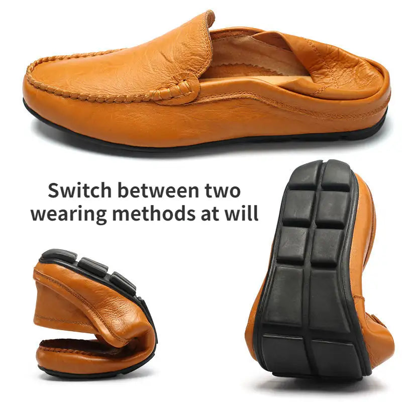 👞 50% RABATT! ✨Klassiska Herrloafers i Läder – Bekväma Slip-On Skor med Elegant Design🎩