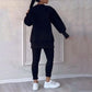 👚Mysigt set för kvinnor – mjuk sweatshirt och leggings för höstens bekväma dagar🏃‍♀️💫