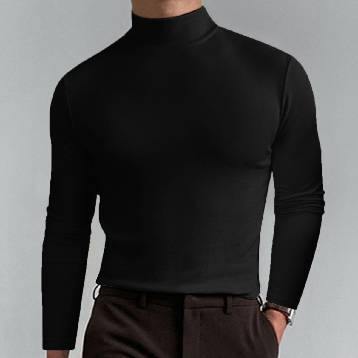 🔥 2026 Ny herr-T-shirt med rund hals och slim fit - Elastisk och andningsbar, lämplig för träning eller vardagsbruk, snygg och bekväm 🏃‍♂️📦