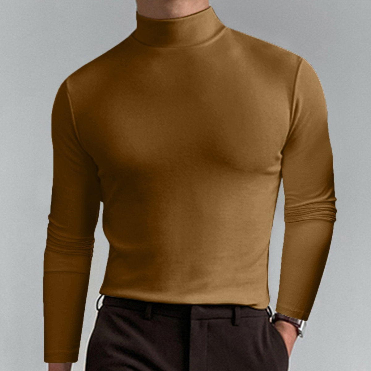 🔥 2026 Ny herr-T-shirt med rund hals och slim fit - Elastisk och andningsbar, lämplig för träning eller vardagsbruk, snygg och bekväm 🏃‍♂️📦