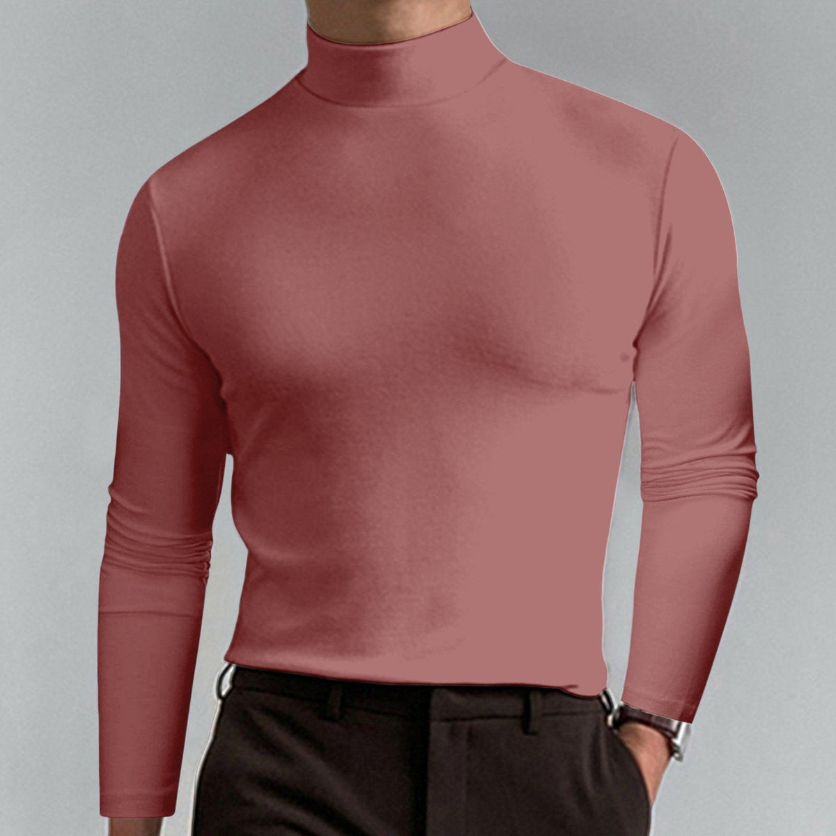 🔥 2026 Ny herr-T-shirt med rund hals och slim fit - Elastisk och andningsbar, lämplig för träning eller vardagsbruk, snygg och bekväm 🏃‍♂️📦