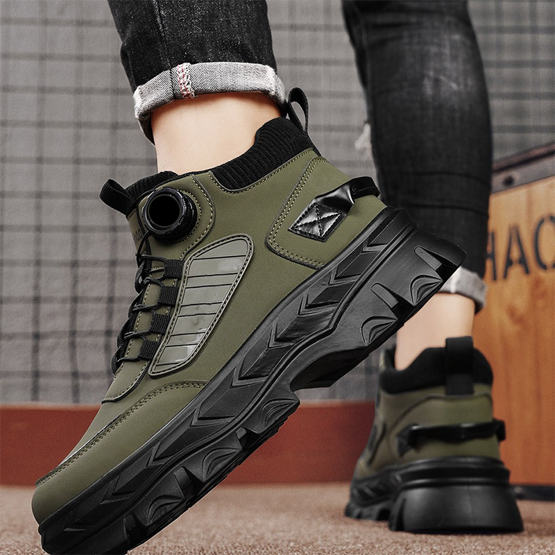 🍂Höstspecial – Endast denna vecka!|🥾 Herrarnas Chunky Ankelboots – Retro Kängor med Komfort för Höst och Vinter