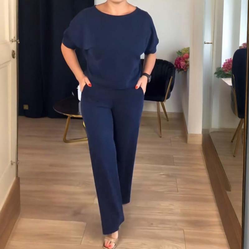 🍂Nya höstnyheter|💞Elegant 3-delat set med lång kofta, topp och byxor💞