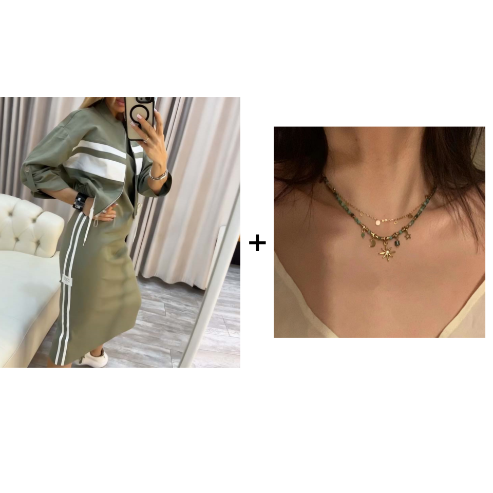 ❄️SISTA DAGENS ERBJUDANDE - 40% RABATT 💖 Elegant damset med klänning – bekväm stil för vardagen