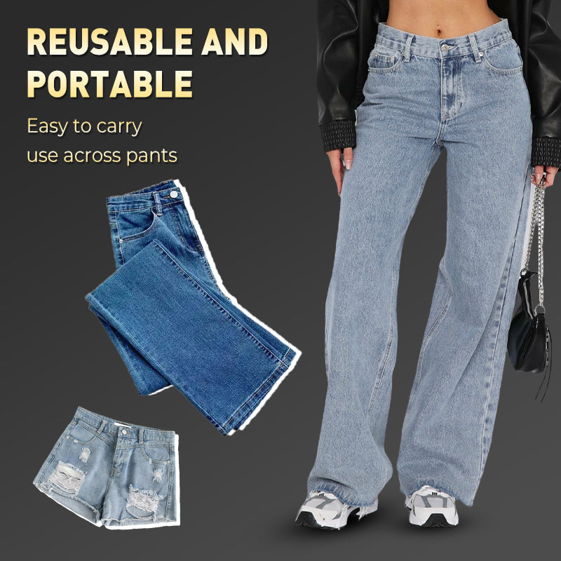 ⏳Begränsad tid 50 % rabatt⏰Fjäderbelastad metallknapp för midjeförlängning till jeans🔩👖