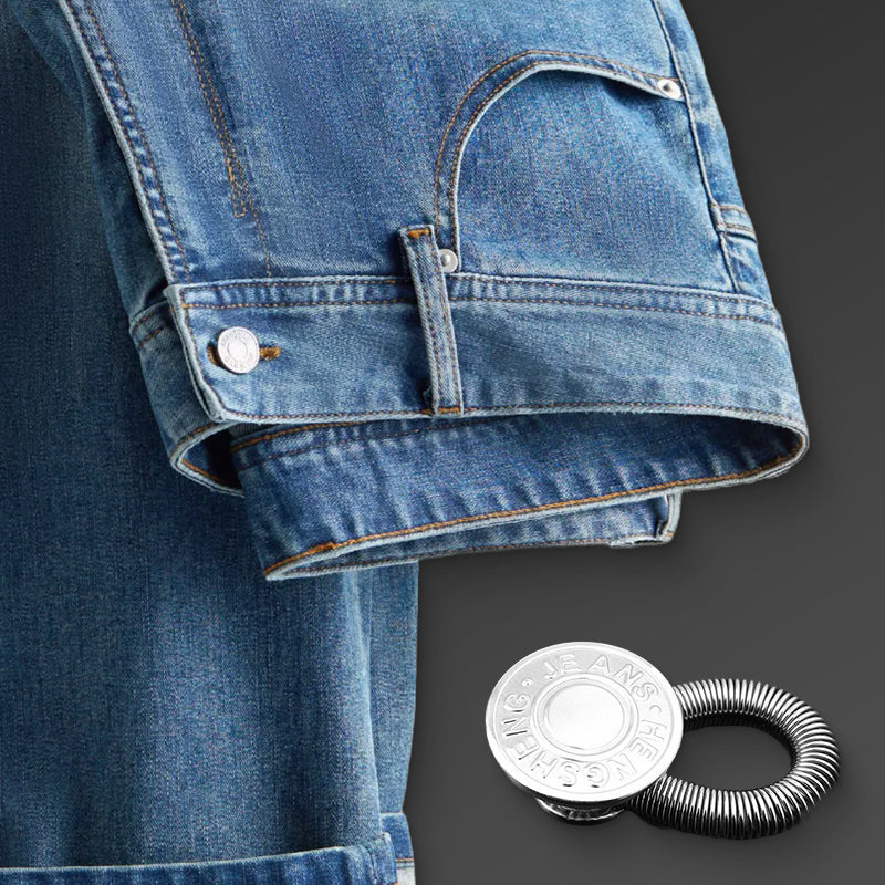 ⏳Begränsad tid 50 % rabatt⏰Fjäderbelastad metallknapp för midjeförlängning till jeans🔩👖