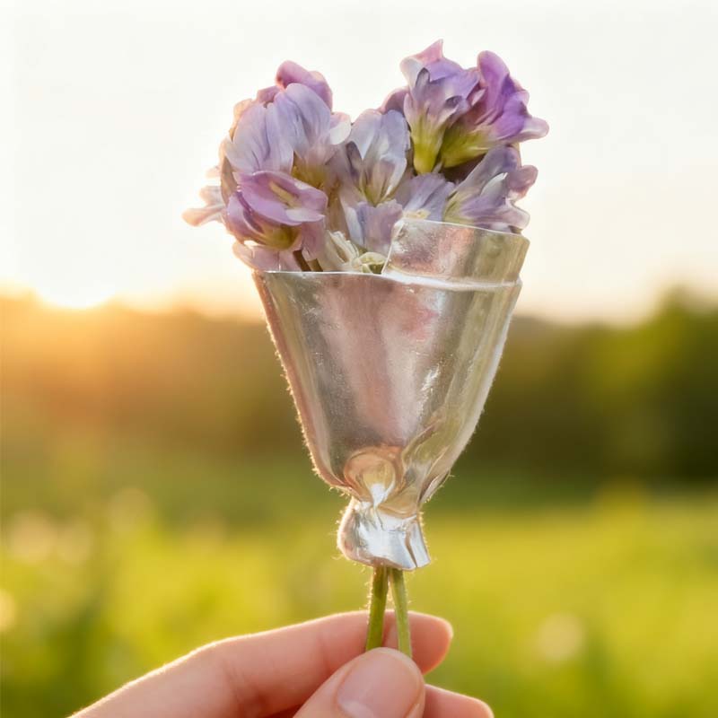 🌸Bärbar Blomsterbrosch Nål ✨