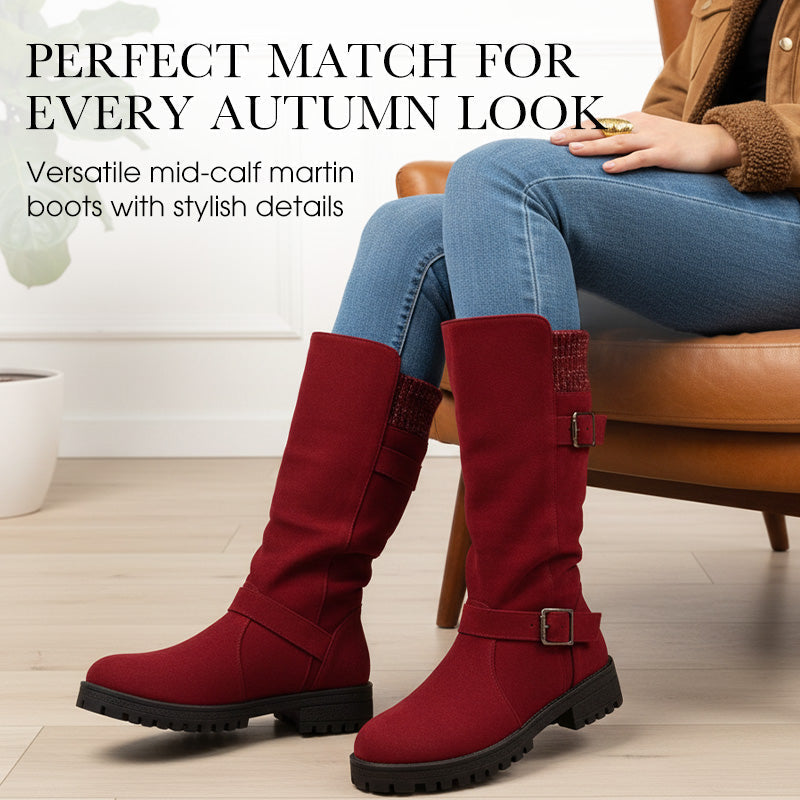 Bästsäljare🔥|Eleganta Mockastövlar för Dam – Höstboots med Halkfri Sula och Bekväm Passform✨