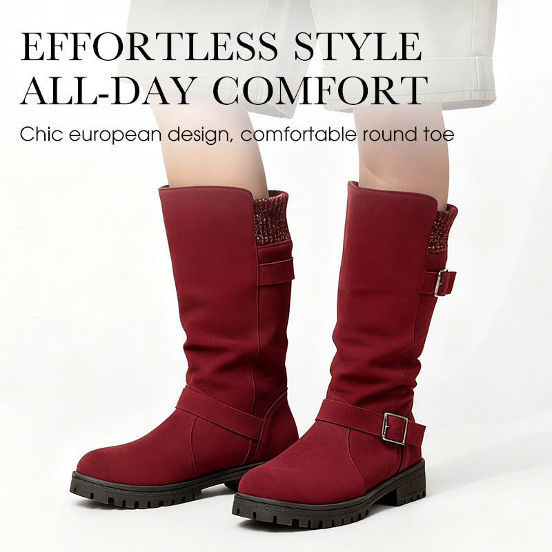 Bästsäljare🔥|Eleganta Mockastövlar för Dam – Höstboots med Halkfri Sula och Bekväm Passform✨