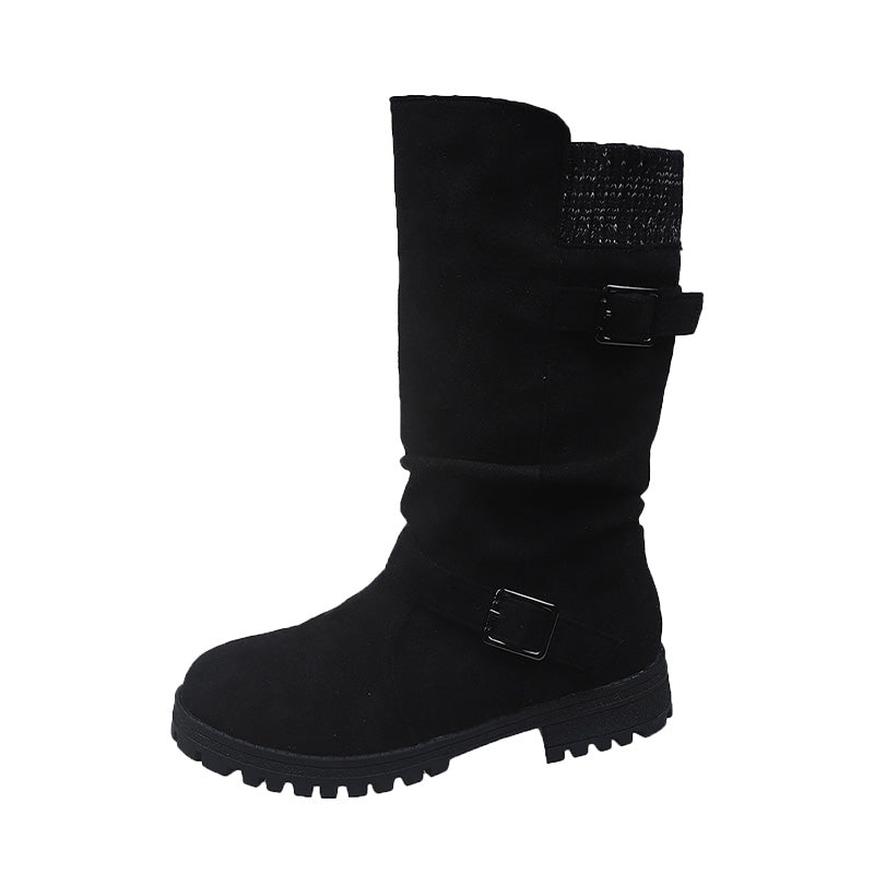 Bästsäljare🔥|Eleganta Mockastövlar för Dam – Höstboots med Halkfri Sula och Bekväm Passform✨