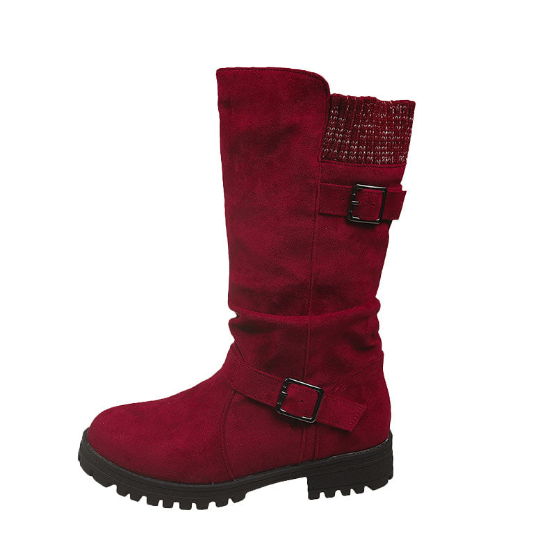 Bästsäljare🔥|Eleganta Mockastövlar för Dam – Höstboots med Halkfri Sula och Bekväm Passform✨