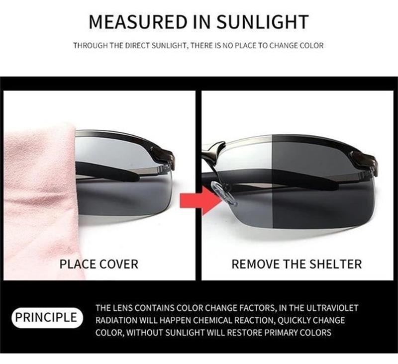 ⏰ Endast nu 50% rabatt!🔥2026 Fotokroma solglasögon med polariserade och antibländande glas (50% REA)
