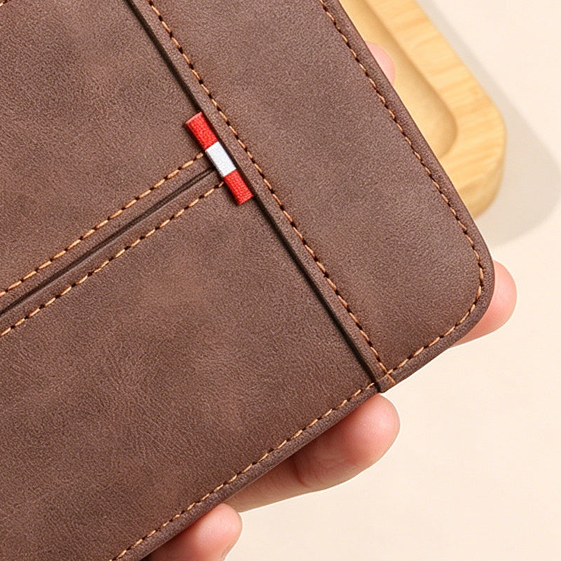 ⏳Begränsad tid – 50% rabatt⏰Elegant Herrplånbok med Dragkedja – Kompakt Bifold Design med Smart Förvaring