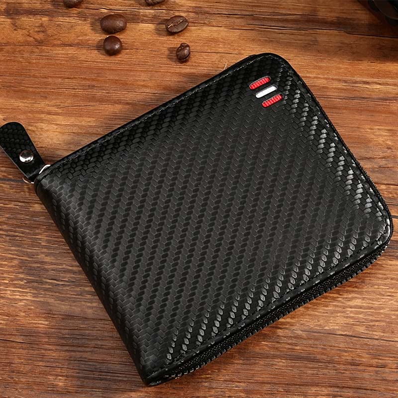 ⏳Begränsad tid – 50% rabatt⏰Elegant Herrplånbok med Dragkedja – Kompakt Bifold Design med Smart Förvaring
