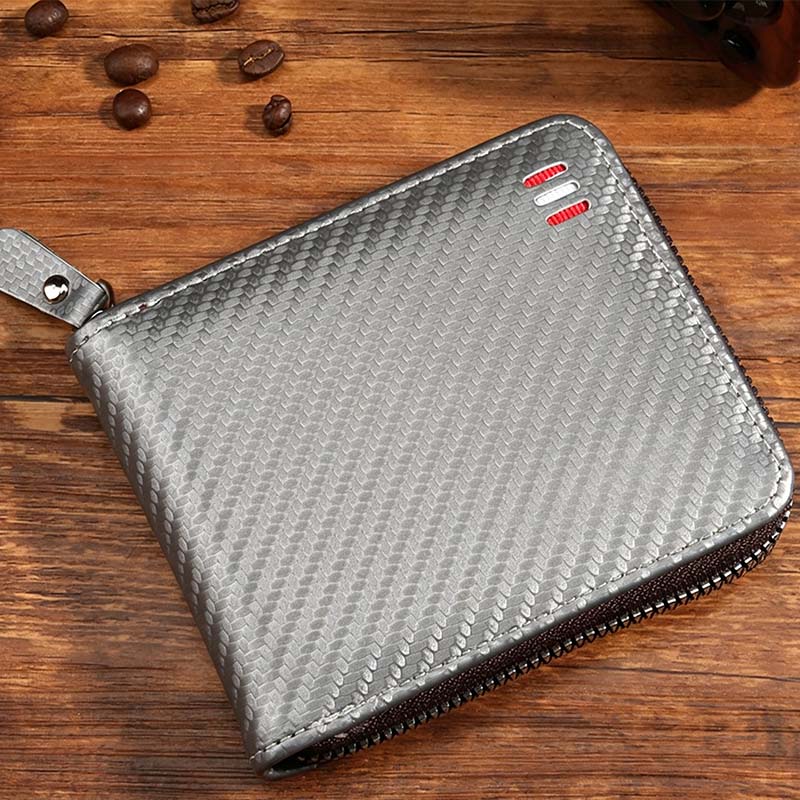 ⏳Begränsad tid – 50% rabatt⏰Elegant Herrplånbok med Dragkedja – Kompakt Bifold Design med Smart Förvaring